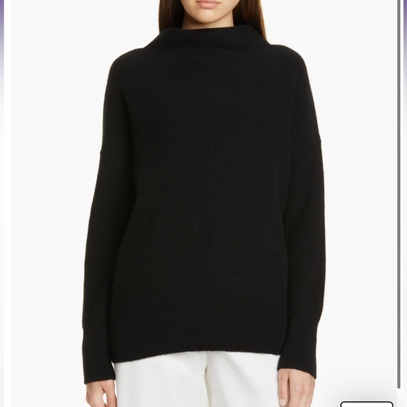 Vince Boiled Cashmere Funnel Neck Pullover Sweater - Picture 1 of 7